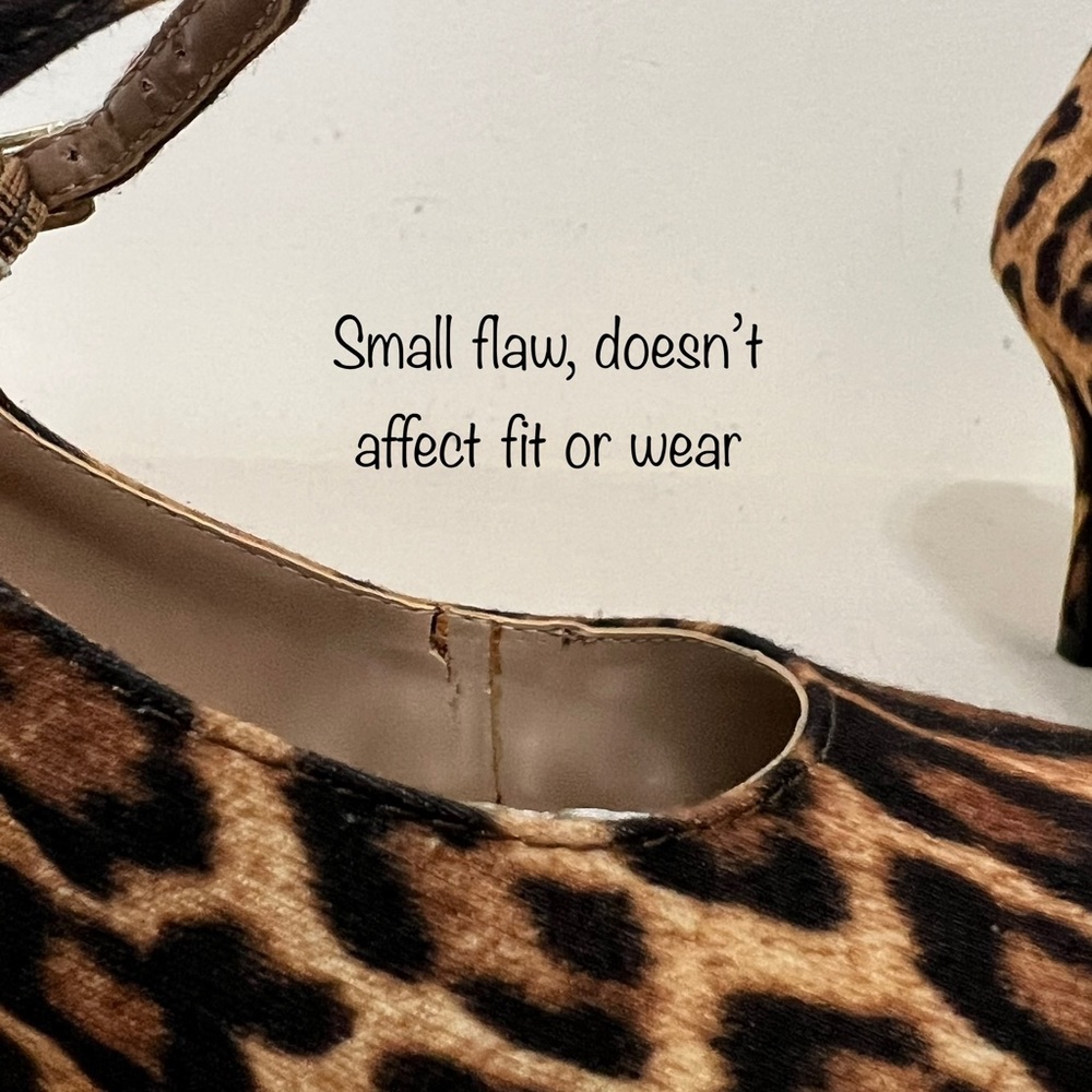 New Directions Leopard Print Pumps Chic Faux - Picture 7 of 9